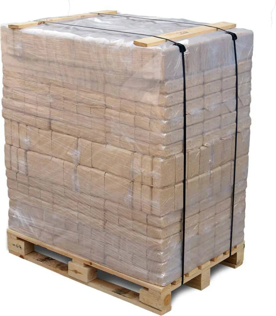 RUF Mischholz Holzbriketts 10 kg – Volle Palette 960 kg | Brikettsdirekt
