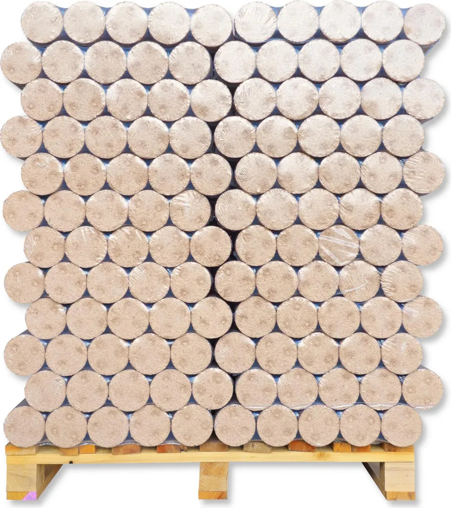 Nestro Hartholzbriketts Buche & Eiche 960 kg – Volle Palette | Brikettsdirekt