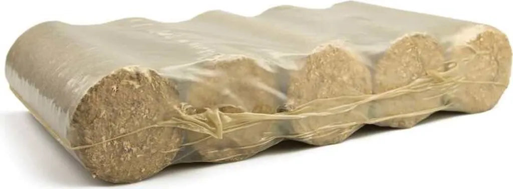 Premium Hartholzbriketts rund, Buche & Eiche 10 kg – Palette 960 kg | Brikettsdirekt