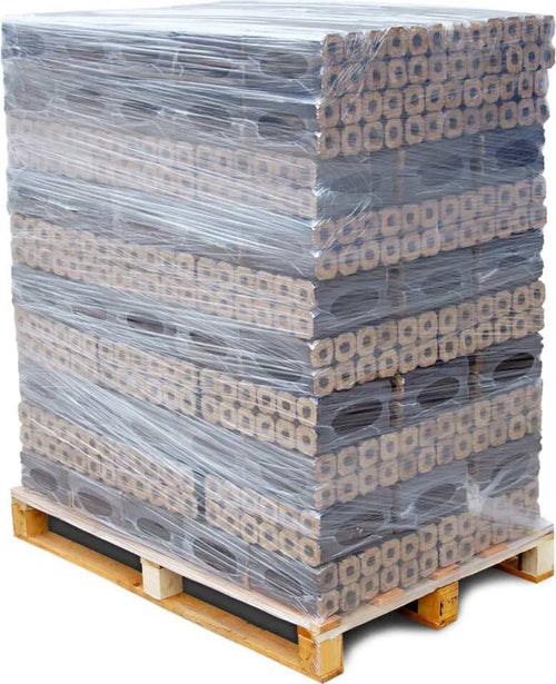 PINI & KAY Premium Buchenholzbriketts 10 kg – Palette 960 kg | Brikettsdirekt