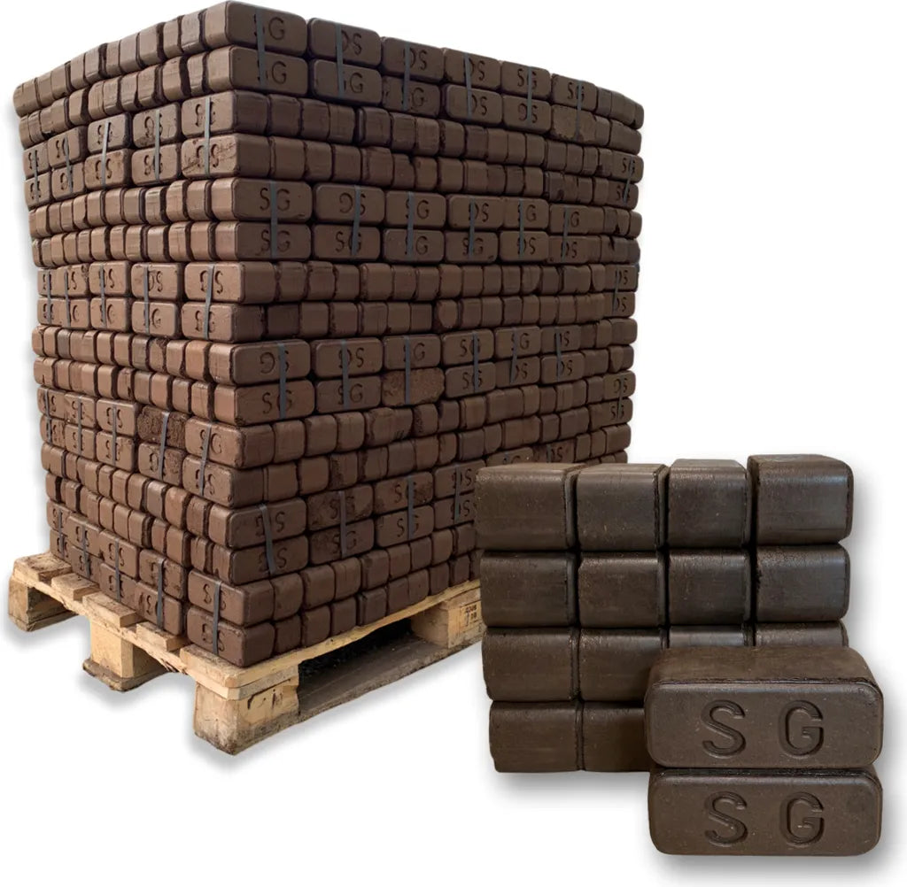 Feuerpracht Premium Torfbriketts 960 kg – Palette, Produktion Deutschland | Brikettsdirekt